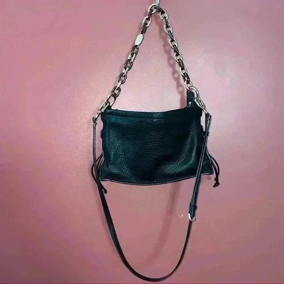 Stuart Weitzman Zoey Black Chain Detail shoulder bag Crossbody - Picture 12 of 12